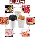 Smygoods White Disposable Paper Coffee Cups with Lids (16 OZ, 100 Count) For Hot Beverages, Tea, Espresso, Cocoa - To Go Drink Containers, Café & Office