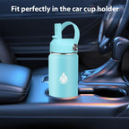 SENDESTAR Stainless Steel Wide Mouth Water Bottle 24oz Double Wall Vacuum Insulated Leak Proof Bottle with New Flex Straw Lid & Spout Lid