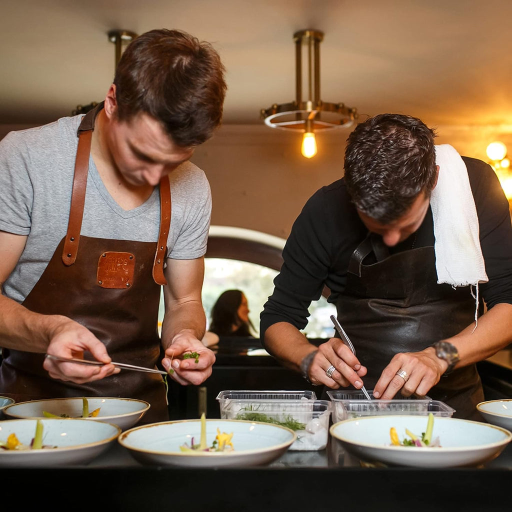 CREATIVECHEF Professional Chef Plating Kit, 7 Piece Culinary Plating Set, Black, Stainless Steel