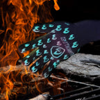Glow in The Dark BBQ Gloves 932°F Extreme Heat & Cut Resistant Oven Mitts with Fingers – Cooking, Grilling, Baking – Accessory for Smoker, Cast Iron, Fire Pit, Camping, Fireplace