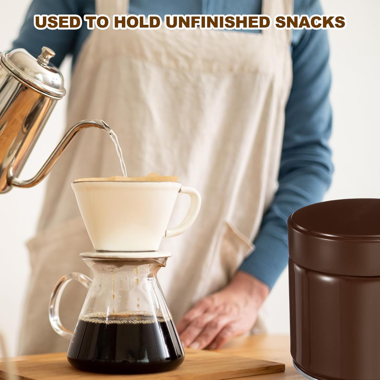 uxcell 2Pcs Round Tea Canisters, 4" x 4" Airtight Metal Tea Containers for Loose Tea, Coffee Beans, Spices - Durable, Compact, and Stylish Storage Tea Tin (Brown)