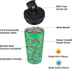 BJPKPK 18oz Stainless Steel Insulated Tumbler With lid And Straw Travel Coffee Thermal Tumblers Cup For Women And Men,Game