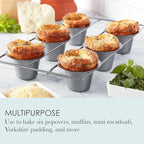 Chicago Metallic Professional 6-Cup Popover Pan with Armor-Glide Coating