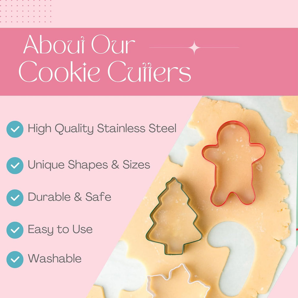 Cookie Cutter Kingdom, Christmas Cookie Cutters, Cookie Cutters Shape, Mold for Cakes Biscuits and Sandwiches (Christmas Snowman)
