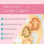 Cookie Cutter Kingdom, Christmas Cookie Cutters, Cookie Cutters Shape, Mold for Cakes Biscuits and Sandwiches (Christmas Snowman)