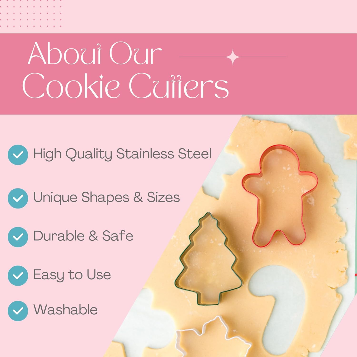Cookie Cutter Kingdom, Christmas Cookie Cutters, Cookie Cutters Shape, Mold for Cakes Biscuits and Sandwiches (Christmas Snowman)