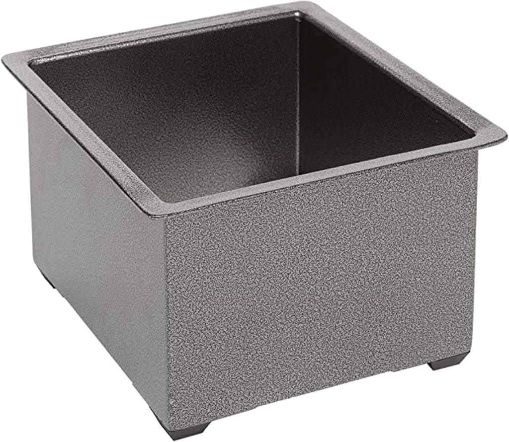 Rattleware Knock Box Holder For Home, Cafe, Restaurant, Hotel, Office, or Commercial Establishment - Heavy Duty Knock Box Holder Trusted By Baristas Worldwide - Stainless Steel (6" x 5.5" x 4")