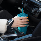 BJPKPK 18oz Tumbler With lid And Straw Stainless Steel Travel Coffee Mug Insulated Tumblers Cups,Laguna