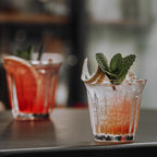 MHW-3BOMBER Espresso Coffee Glasses Set of 6 Drinking Glasses 8.1OZ Latte Glasses for Beverage, Water, Whiskey, Juice, Cocktail, Beer G6195-0S