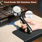 MEION 53.3mm Espresso Puck Screen-2Pack 0.8mm Thickness Espresso Filter Screen, Reusable Metal Coffee Filter for Bottomless Portafilter Basket 54mm, Stainless Steel Coffee Puck Screen