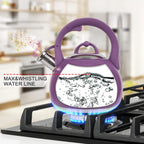 Tea Kettle for Stovetop, Food Grade Stainless Steel Water Kettle, Tea Pot for Home & Kitchen, 3.1 Quart