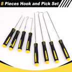 Aleric 8 Pieces Pick and Hook Tools Set, Precision Automotive Pick Tool for Car Auto Oil Seal, Pick Set Mechanic, Picks Tool Set to Remove Hoses and Gaskets, Pick Hooks Puller Remover Kit