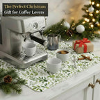 Dish Drying Mat Super Absorbent – 16" x 18" Coffee Mat for Countertops – Non-Slip Drying Mat for Kitchen Counter – Easy to Clean Water Absorbent Mat – Quick Dry Dish Mats (Green Leaves)