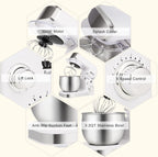 Kitchen in the box Stand Mixer,3.2Qt Mini Electric Food Mixer,6 Speeds Portable Lightweight Kitchen Mixer for Daily Use with Egg Whisk,Dough Hook,Flat Beater (White)