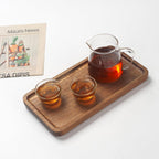 Bathroom Vanity Tray, Bathroom Tray for Counter, Toilet Tank Tray, Wood Bathroom Tray for Organizing and Home Decor (9.8 x 5.1 x 0.8 inch)