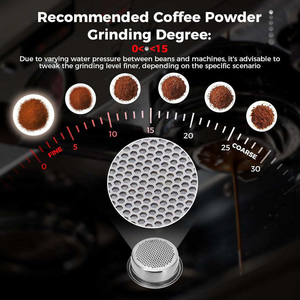 IKAPE 54MM Bottomless Naked Portafilter Black, Suitable for 54MM Breville Barista Series BES870/880 Machine & Solis Barista Machines (Included 18g Capacity Filter Basket)