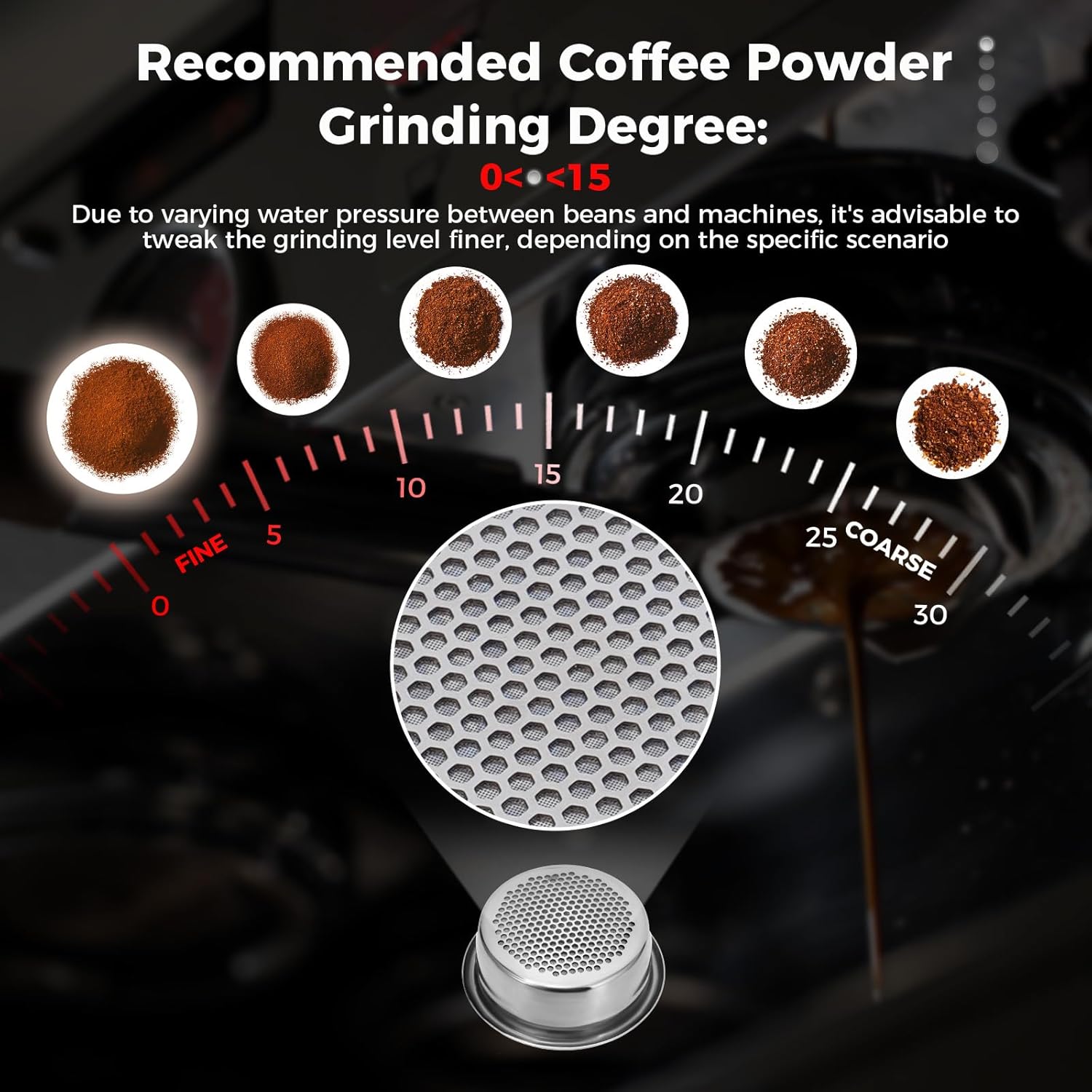 IKAPE 54mm Bottomless Naked Portafilter, Suitable for 54mm Breville Barista Series BES870/880 Machine & Solis Barista Machines (Included 18g Capacity Filter Basket)