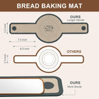 3 PCS Silicone Bread Sling for Dutch Oven Liners, Non Stick & Easy to Clean Silicone Bread Baking Mat with Extra Long Handles, Reusable Round Silicone Baking Mats to Transfer Sourdough Bread