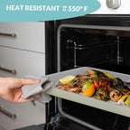 Boxiki Kitchen Non-Stick Ceramic Baking Sheet - Slick & Non-Toxic Ceramic Coating, PTFE & PFOA Free Cookie Sheet Pan - Cookie Sheet, Perfect for Baking, Roasting, and More (Half Sheet Pan)