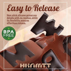 HKNMTT Letter Molds Silicone for Chocolate 2PCS, Small Mini Size for Alphabet Decorating Birthday Cake Strawberries Lollipop Fondant, Heart Shaped Gift Choice, Non-stick BPA Free Moulds