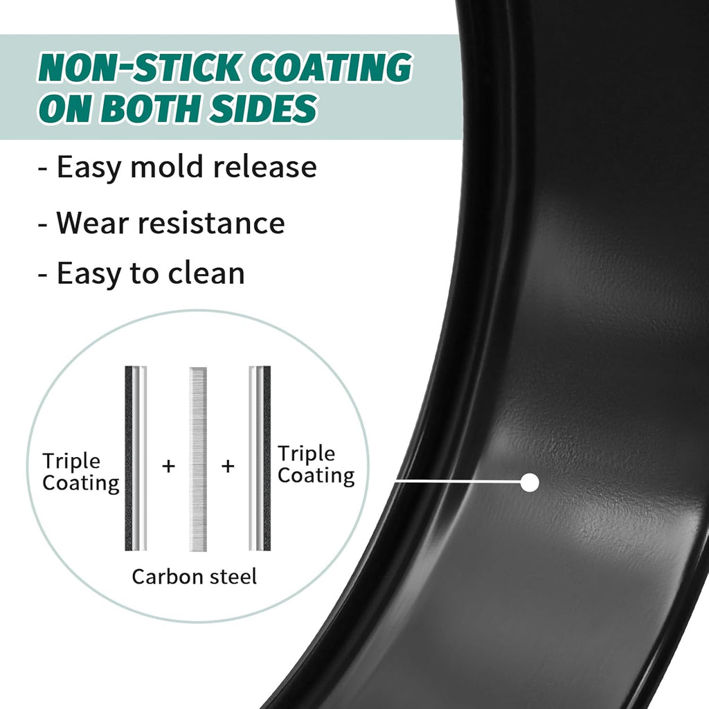 SHIKORI Cake Pan Set for Baking, Non-Stick Springform Pans Set of 4 (4, 7, 9 10 inch), Round Cheesecake Pan, Leak-Proof Cake Pans with Removable Bottom-Heart 4 Pcs