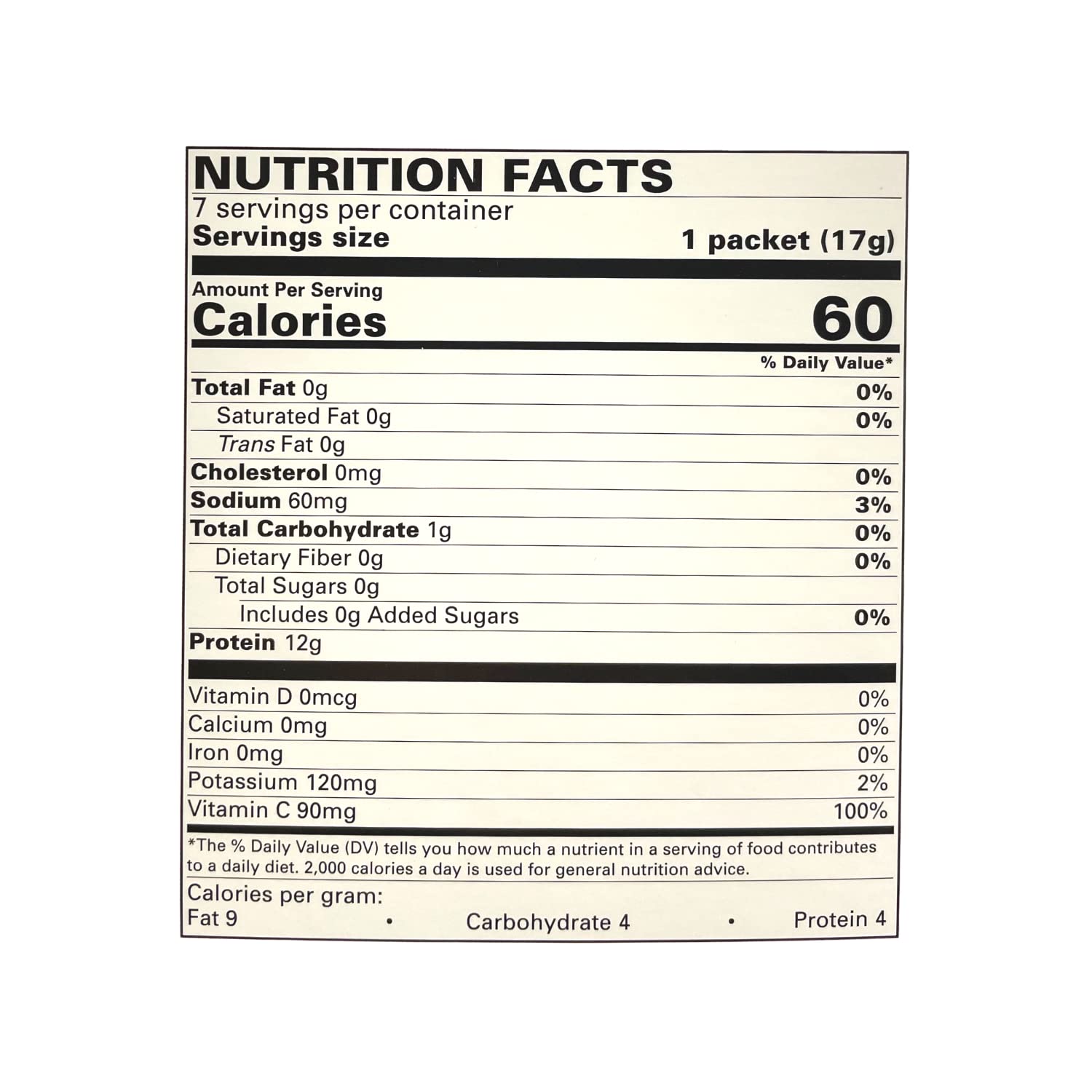Nutmeg State Nutrition - Fruit Drink - High Protein, Low Calorie, Low Carb, Low Sugar, Fat Free, Loaded with Vitamins, 7 Servings Per Box (Cranberry Grape, 1 Pack)