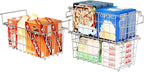3Pack Adjustable Freezer Organizer Bins - Stackable & Hanging for 7 Cu.Ft Chest Freezer