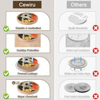 Fall Coaster Set of 6 Cewiru Halloween Coasters for Drinks Absorbent Cup Mats for Table Protection Unique Halloween Round Coasters for Coffee Table Kitchen Decor 4.3"