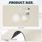 uxcell Silicone Mats for Kitchen Counter, 35.4" x 23.6" Non-Slip Countertop Protector Mat Heat Resistant Coffee Mat Waterproof Table Placemat, Beige