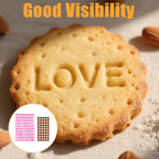 172Pcs Letter Stamps for Clay, Pottery Name Alphabet Cookie Stamps Molds for Cake Baking Chocolate, Embosser Fondant Clay Letter Stamp Cutters Stencils, Mooncake Air Dry Polymer Clay Cutters Molds