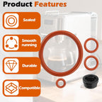Gasket Seal Set, Compatible with Saeco Philips and Gaggia Coffee Machines,for The Water Tank, Brew Unit and Boiler Outlet