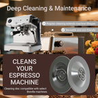 2PCS 54MM Espresso Backflush Cleaning Disc for Breville Machines - Professional Breville Cleaning Disc Compatible with BES870XL, BES878BSS, BES880 & More - Durable Blind Filter Disk for Deep Cleaning