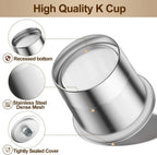RETHONE K Cup Reusable Coffee Pods, Stainless Steel Reusable K Cups Coffee Filter Compatible for Keurig 1.0 & 2.0 Coffee Makers BPA-Free Refillable Coffee Filters (1 Pack)
