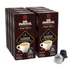 Don Francisco's Clasico Espresso Pods: 80 Recyclable Aluminum Capsules, Intensity 9 Dark Roast, Compatible with Nespresso Original Line Machines - Bold Cuban-Style with Spicy Chocolate Notes