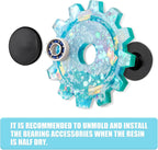 NiArt Fidget Finger Spinner DIY Epoxy Resin Casting Silicone Mold Kit 5 Molds with 10 Bearings Set, Stress Reliever Hand Fidget Toy Gift for Kids and Adults Art Crafts Home Decorations Jewelry (Set A)