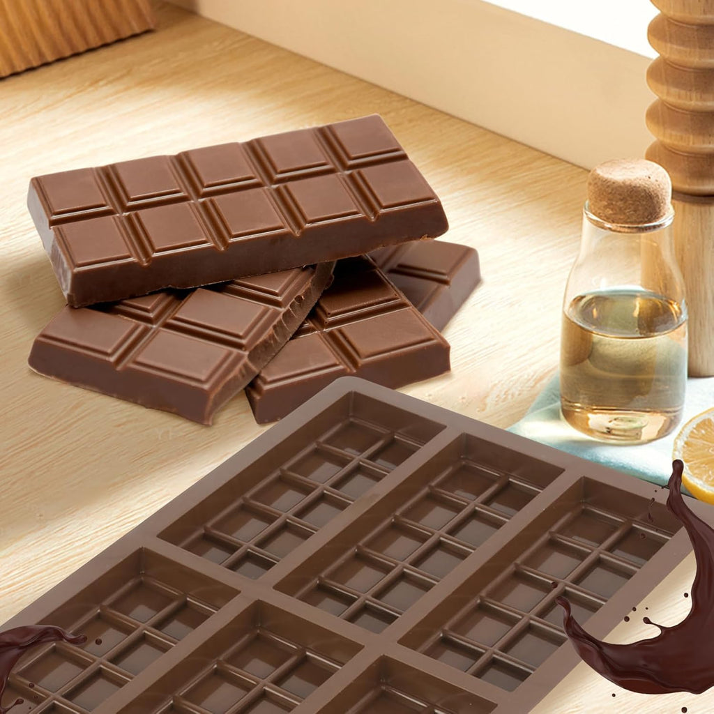 Set of Chocolate Bar Mold, Chocolate Molds Silicone, Food Grade Dubai Chocolate Bar Mold, Candy Molds for Praline Candy (A)