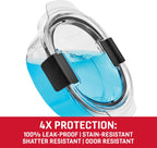 Rubbermaid Brilliance® Round Leak Proof Food Storage Containers, 6 Piece Set