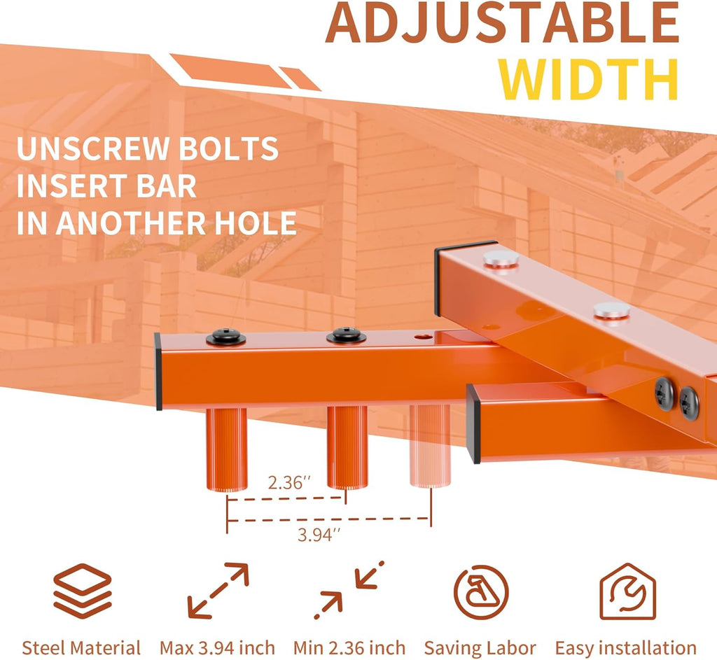 Deck Board Straightening Tool, Heavy-Duty Steel Adjustable Deck Tool, Deck Board Removal tool With Removable Grip for Easy Storage, Door Gap Adjustment Tool to Tighten up The Gaps