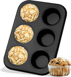 Muffin Baking Pan, Nonstick Premium Carbon Steel Muffin Pan for Baking, Cupcake Tin Cheesecake Pans