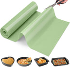Silicone Baking Mat Roll - Best German Silicone - Heat Resistant Baking Macaron Bread Mat, Non-stick Pastry Mat, Reusable Dough Rolling Mat Cookie Sheet