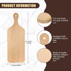 Lounsweer 6 Pcs Thicken Cutting Board Bulk Wood Board for Chopping Serving Charcuterie Material for Laser Engraving Mother' Day Wedding Housewarming Gift