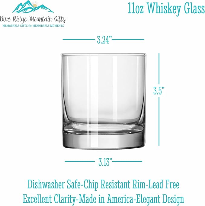 Blue Ridge Mountain Gifts - Thin Yellow Line Whiskey Glass - Personalized Dispatch Glass, 911 Dispatch Appreciation, Yellow Line Merch, First Responders Gift, Custom Barware, Thin Gold Line Flag