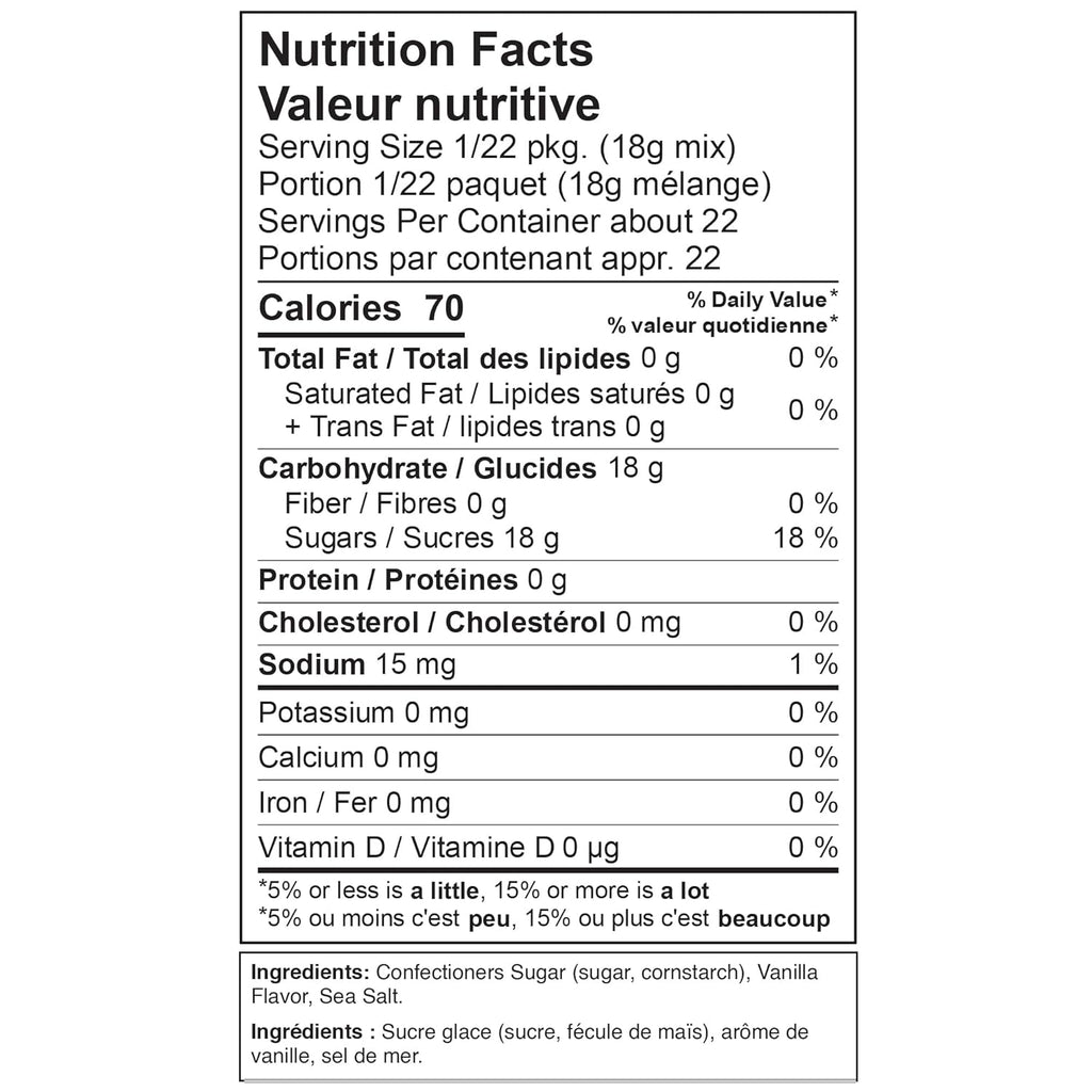 XO Baking Co. Gluten Free Vanilla Buttercream Gourmet Frosting Mix; Non-GMO; Kosher; Rice Free; Peanut Free; Soy Free; Dairy Free; No Preservatives; No Artificial Flavors or Colors, 14oz (Pack of 6)