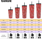 BJPKPK 18oz Tumbler With lid And Straw Stainless Steel Travel Coffee Mug Insulated Tumblers Cups,Passionate-Red