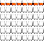 Zopeal 48 Pack Shot Glasses 3.25 oz Tequila Whiskey Tasting Glass Cups Small Liquor and Spirit Bar Shooter for Drinking Tasting Espresso Beer Juice