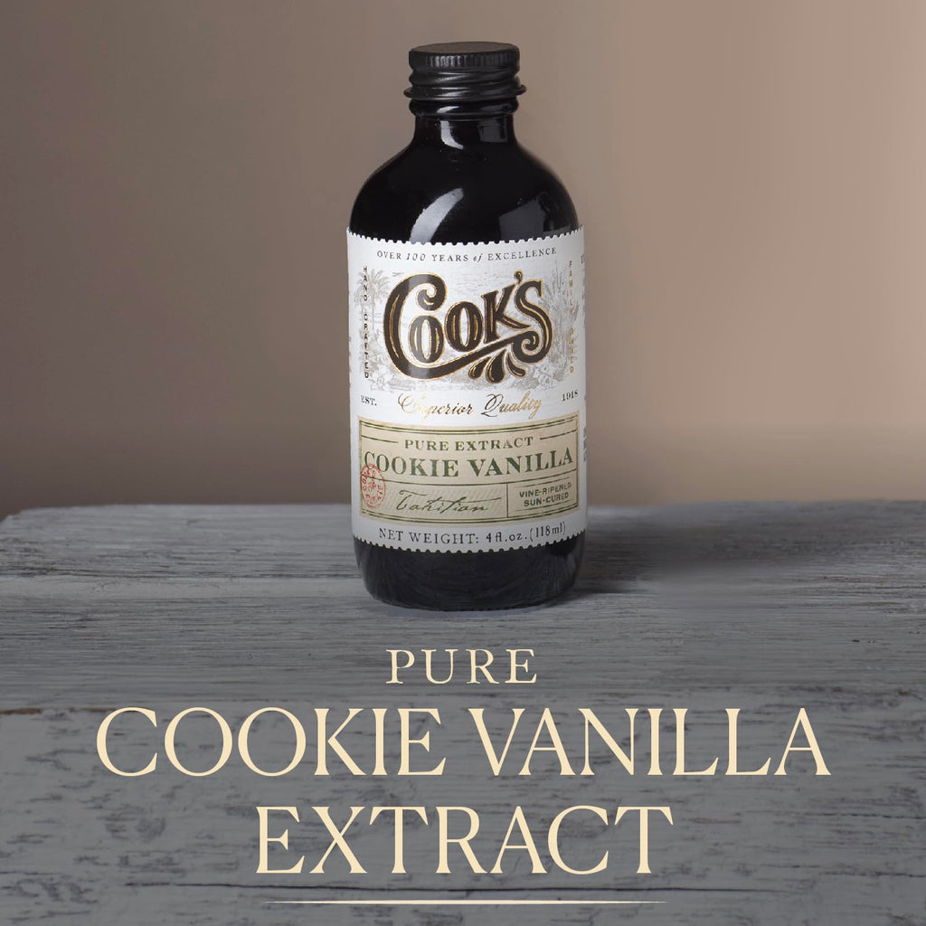 Cook's, Pure Cookie Vanilla Extract, Floral Vanilla Extract for Cakes, Cookies, Pastries, Ice Creams, 32 oz