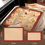 Silicone Baking Mat, 3 Pack Reusable Baking Mat, Non-Stick, Food Safe Silicone Mats for Baking, Oven Baking Sheet for Making Cookies, Macaroons, Bread