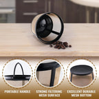 4Pack Coffee Maker Filter Compatible with Mr Coffee 5 Cup,Reusable And Durable Stainless Steel,BPA-Free,Golden Basket