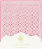 Cake Baking Stencil - Seamless Delicate Pattern for Decorating Tall Double Barrel Cake to Use with Buttercream, Royal Icing, Ganache, Paint, Airbrush (ORNA)