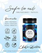 Sweet Spell Edible Glitter (15g) - Shimmer Sparkles for Drinks, Cakes, Cocktails - 100% Edible & Food Grade Glitter, Vegan, Gluten-Free (Blue)